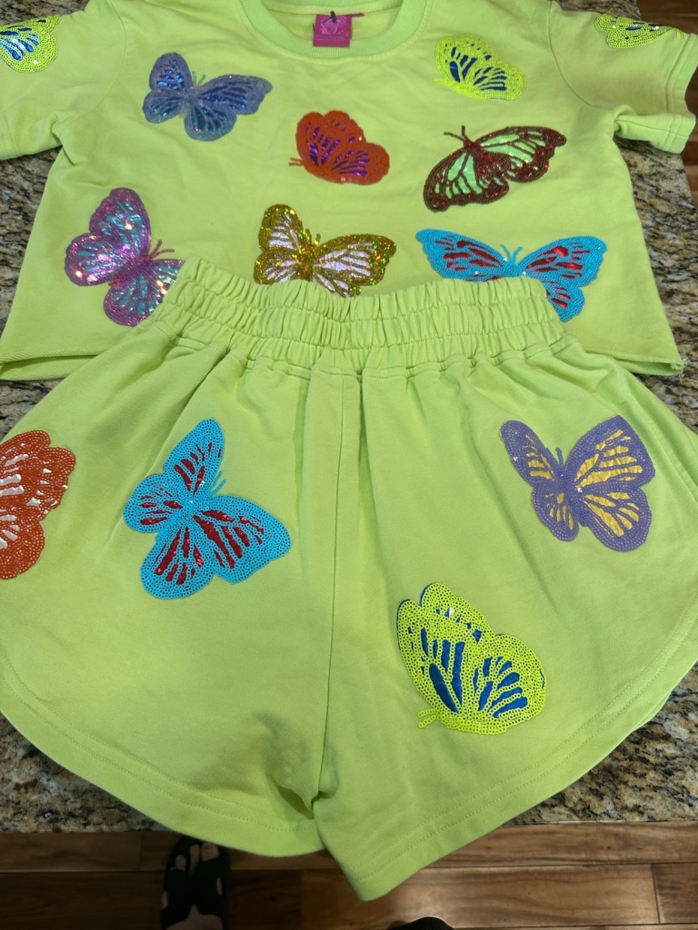 Queen of Sparkles Butterfly Sequin Set - Picture 7 of 8